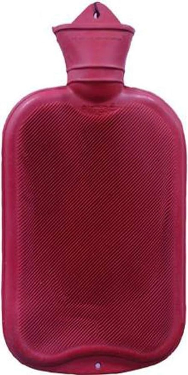 Rubber Hot Water Bag for Pain Relief (Multicolor, 2 L)