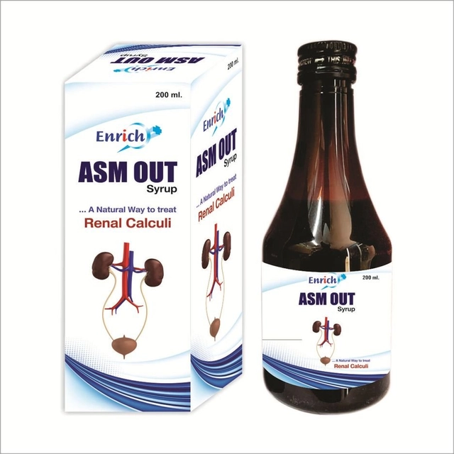 Enrrich Plus ASM OUT Ayurvedic Syrup for Treat Renal Calculi (200 ml, Pack of 3)