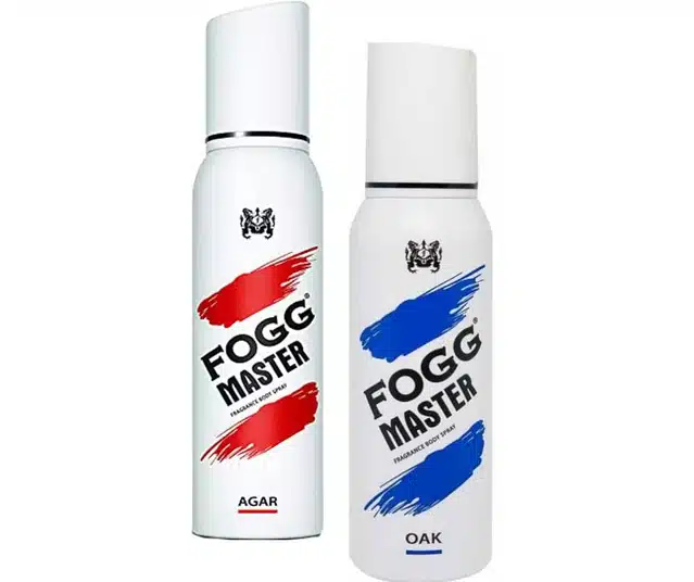 Fogg Master Oak with Agar Deodorant Spray (Pack of 2, 120 ml)