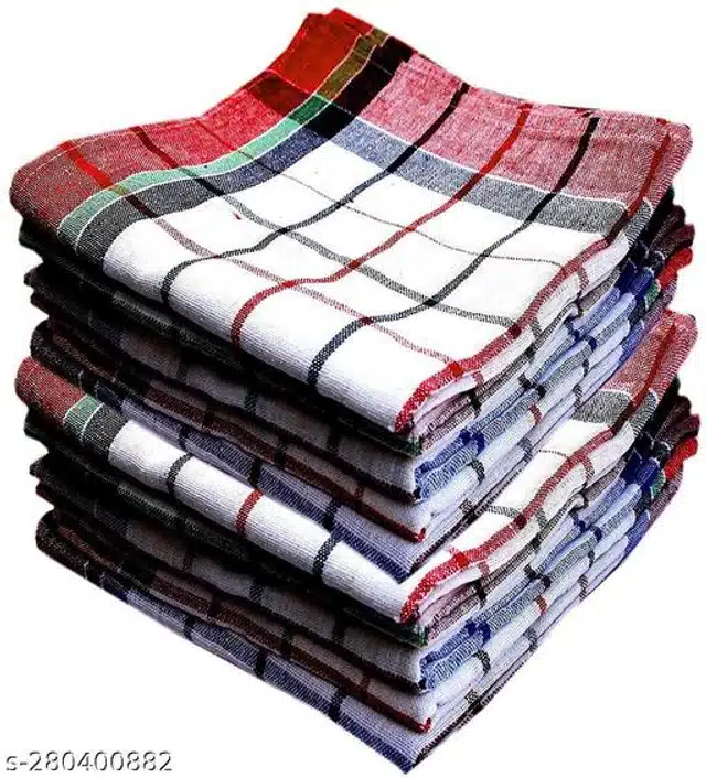 Cotton Cleaning Clothes (Multicolor, 18x18 inches) (Pack of 4)