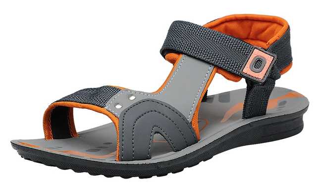 Ligera Men's Synthetic Leather Casual Sandals (Grey, 6) (Li_036)