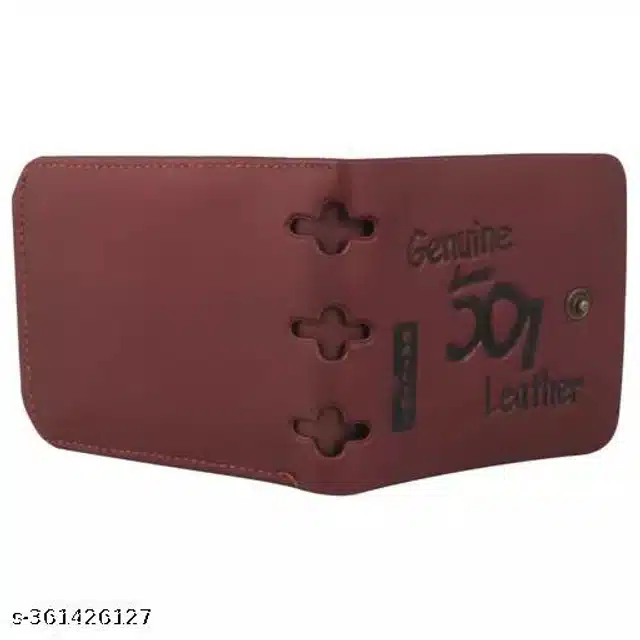 Leather Wallet for Men (Maroon)