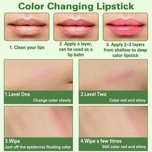 Aloevera Color Changing Lip Balm (Multicolor)
