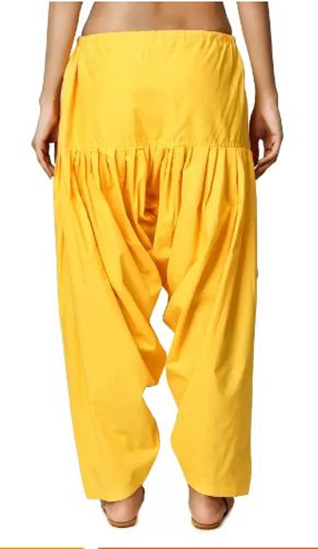 Cotton Salwar for Women (Yellow)