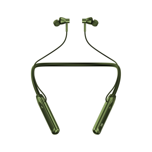 TRD Wireless Bluetooth in-Ear Neckband with Mic (Green & Black)