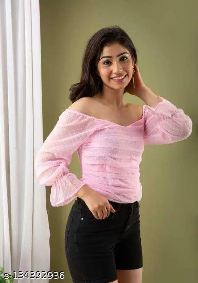 Tops for Women (Pink, XS)