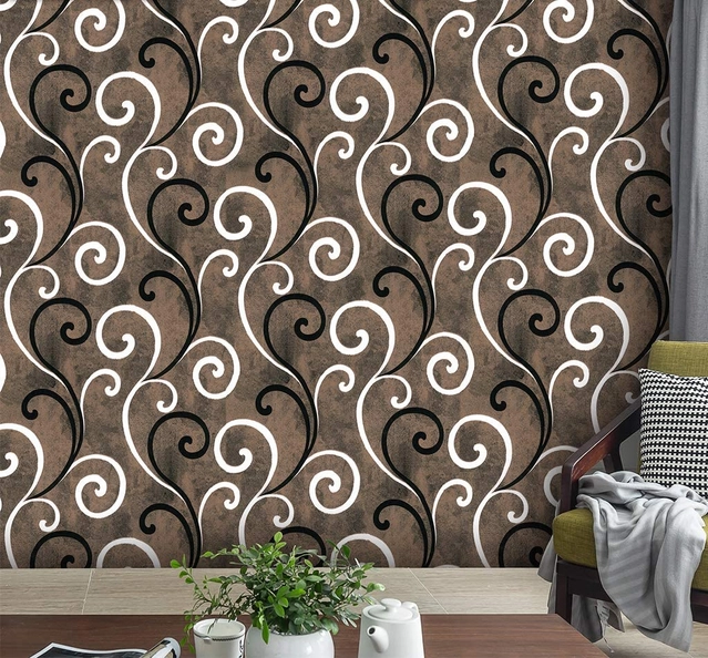 PVC Peel & Stick Decorative Wall Papers (Multicolor, 45x200 cm)