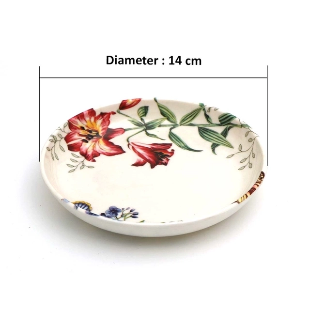 DINE SMART-Melamine Halwa Plate PRT101 (Pack of 4)