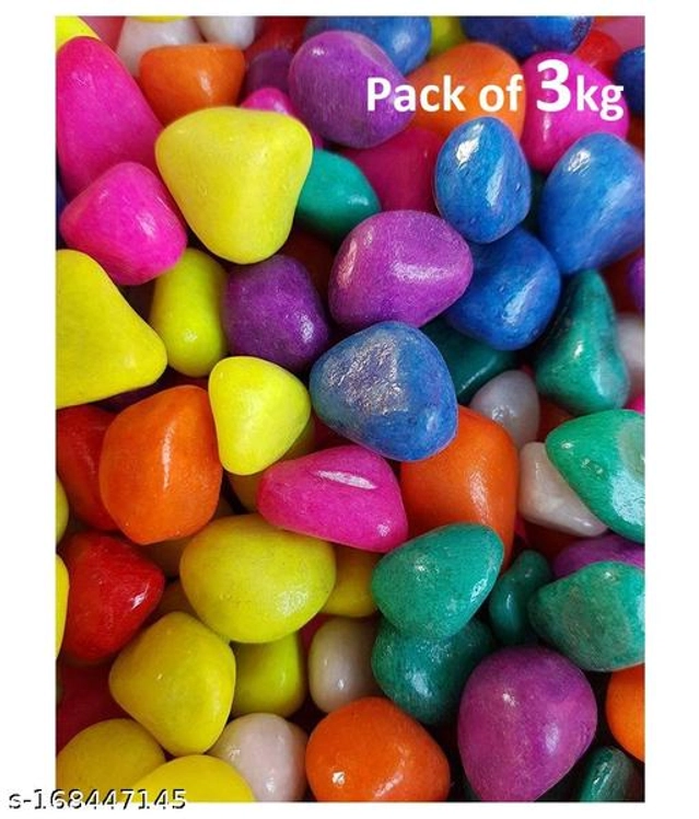 Decoration Pebbles Stones (Multicolor, 3000 g)