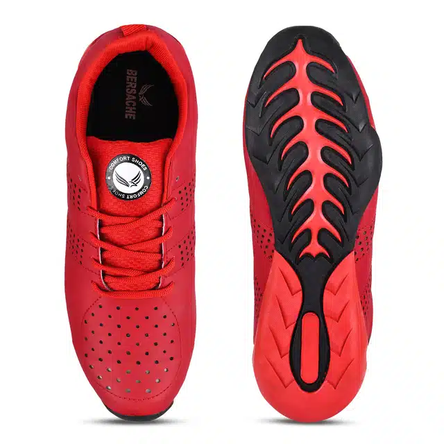 Sports Shoes for Men (Red, 10)