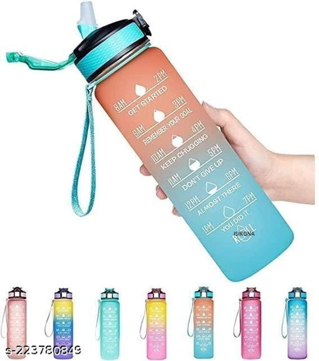 Plastic Water Bottle (Multicolor, 1000 ml)