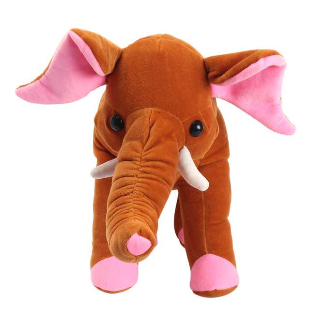 Fasno Soft Plush Elephant Toy For Kids (Tan, 30 cm) (EW-62)