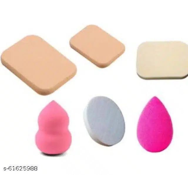 Silicone Makeup Blenders (Multicolor, Pack of 6)