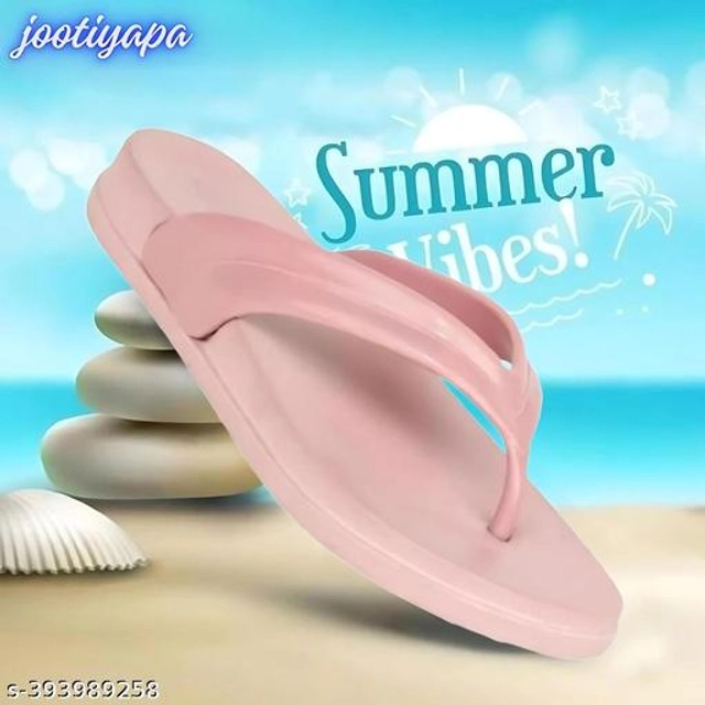 Flipflops for Women (Peach, 5)