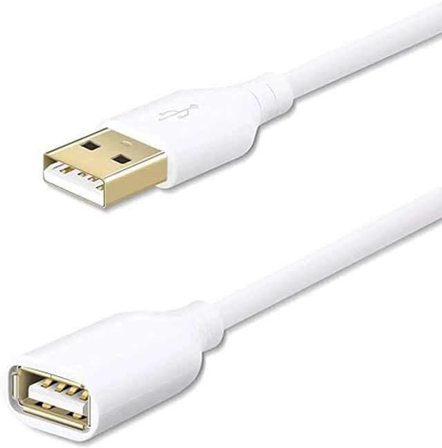 USB 3.0 Male to Female Extension Cable (White)