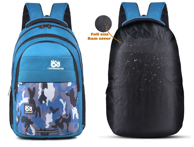 Polyester Backpack for Men & Women (Black)