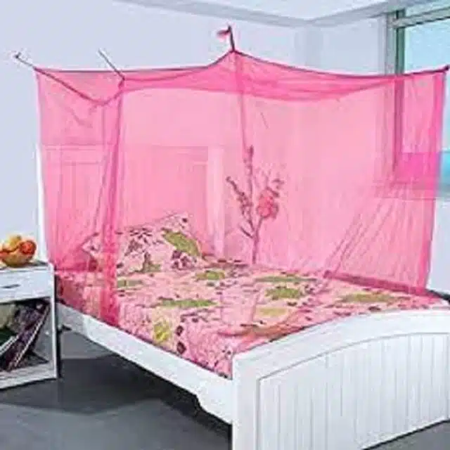 Mosquito Net forSingle Bed (Blue, 5X7 Feet)