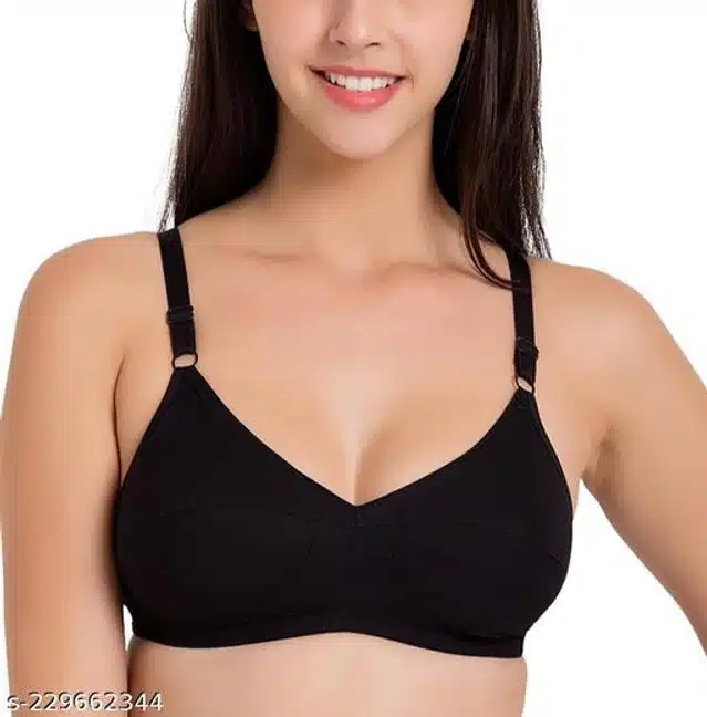 Cotton Bras for Women (Multicolor, 34A) (Pack of 4)