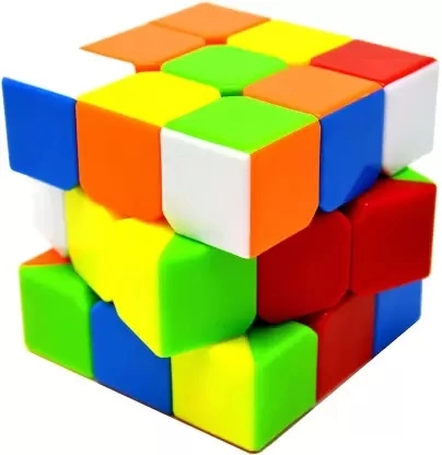 Plastic Rubik Cube (Multicolor)