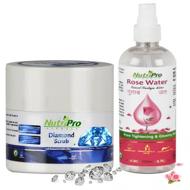 Diamond Scrub & Rose Water (Set of 2)