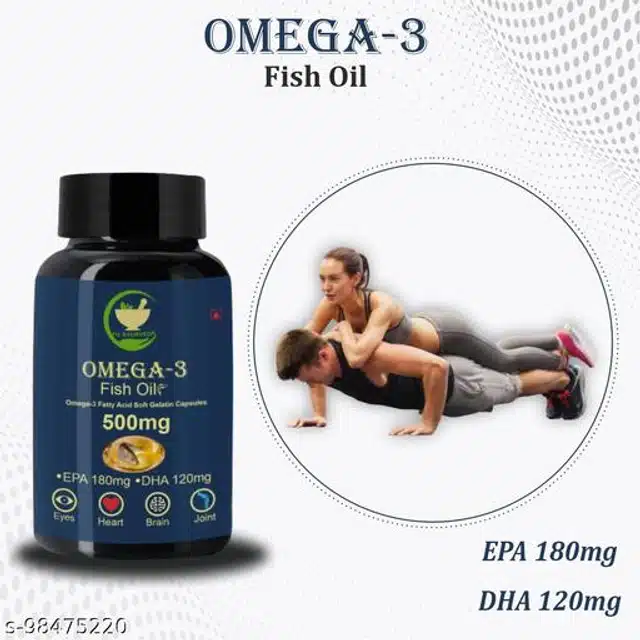 Fij Ayurveda 60 Pcs Omega3 Fish Oil Capsule