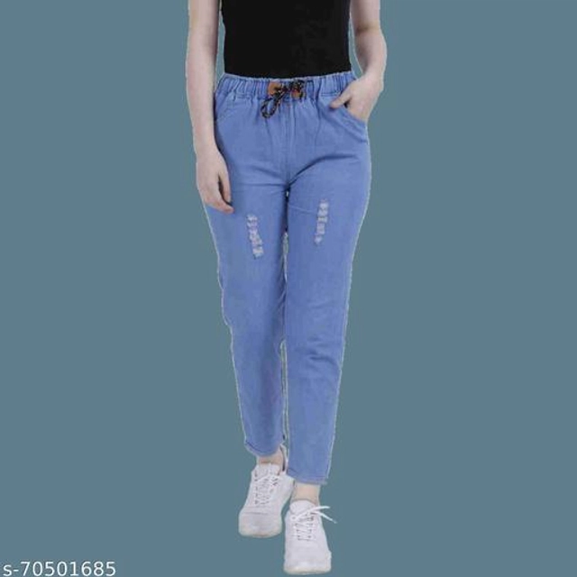 Denim Slim Fit Jeans for Women (Blue, 24)