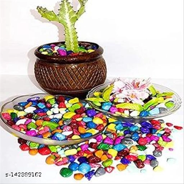 Decoration Colorful Pebbles Stones (Multicolor, 4000 g)