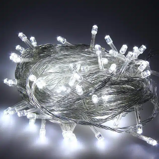 LED String Light for Festive Decoration (White, 15 m)