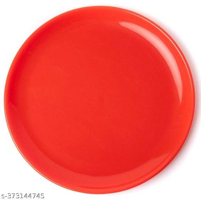 Plastic Plates (Multicolor, Pack of 3)