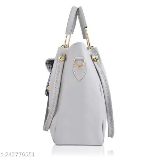 PU Handbag for Women (Grey)