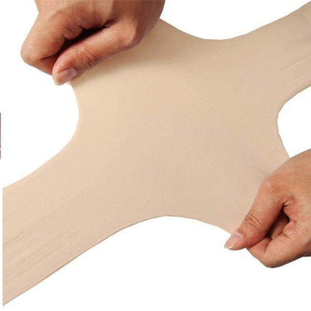 Nylon Arm Sleeves for Men & Women (Beige, Set of 1)