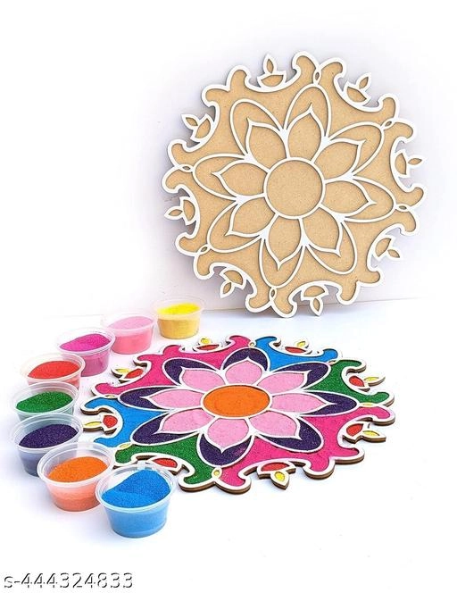 Diwali Rangoli Making Kit (Multicolor)