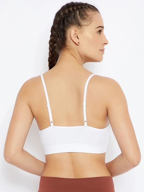 Cotton Padded Bra for Women (White, Free Size)