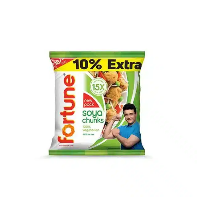 Fortune Soya Chunk 40g + 4 g Extra (Pack of 2)