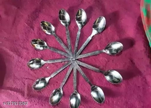 Stainless Steel Spoons (Silver, Pack of 24)