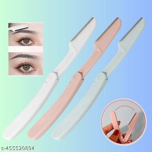 Eyebrow Shaping & Face Hair Razor (Multicolor, Pack of 3)