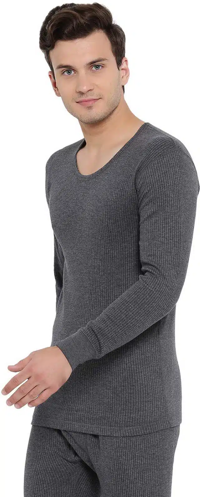 Polycotton Thermal Set for Men (Grey, L)