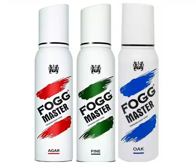 Fogg Master Cedar with Pine & Oak Deodorant Spray (Pack of 3, 120 ml)