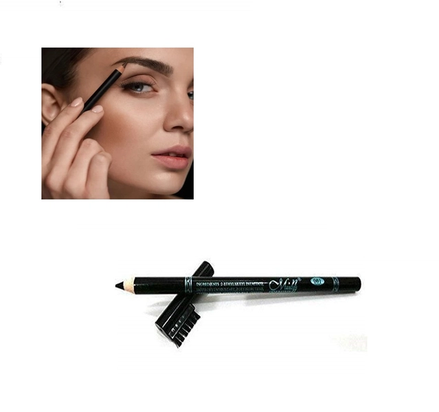 MN Perfect Waterproof Eyebrow Pencil (Black, Pack of 2)