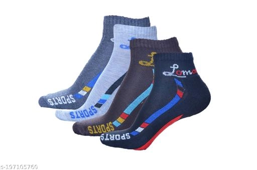 Woolen Socks for Men (Multicolor, Free Size) (Pack of 4)