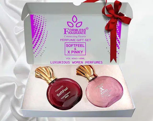 Soft feel & X pinky Perfume for Men & Women (40 ml, Set of 2)