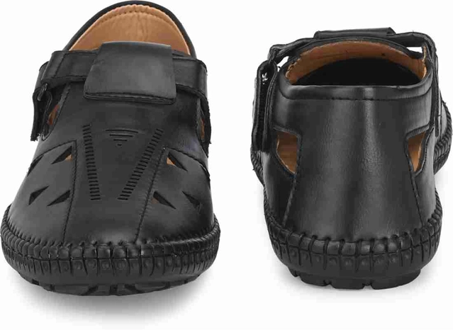 Sandals for Men (Black, 6)