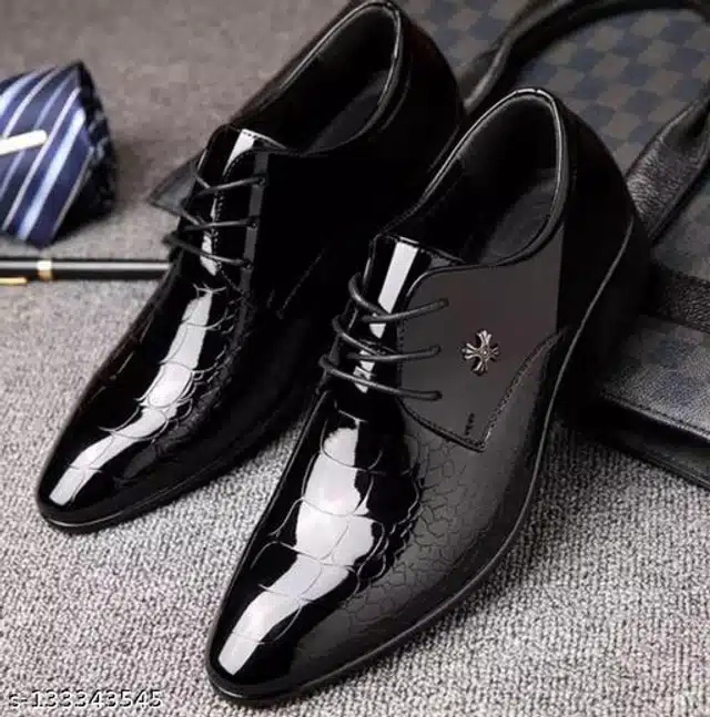 Formal Shoes for Men (Black, 7)