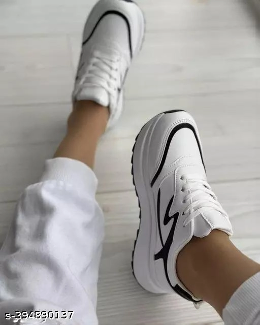 Casual Shoes for Women (White, 3)