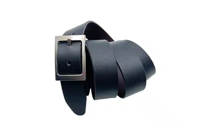 Leather Belt for Men (Black, 26)