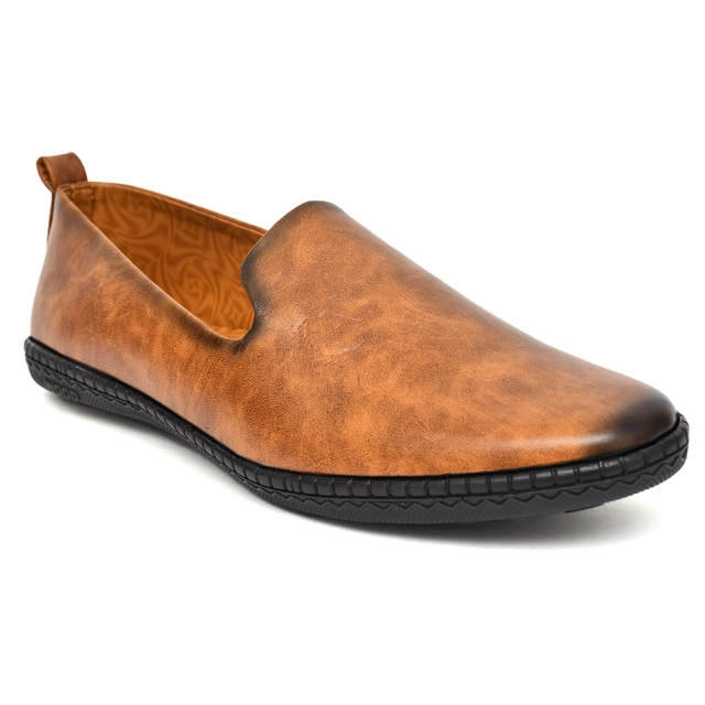 Loafers for Men (Tan, 6)