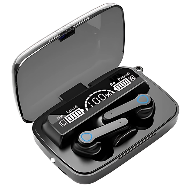 HypeTeck M19 Wireless Earbuds with Charging Case (Black)