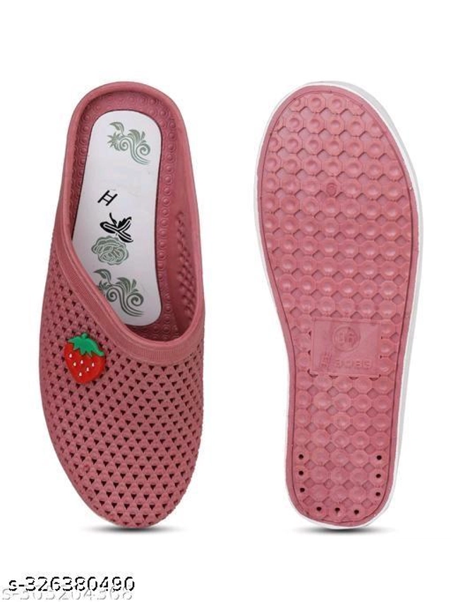 Clogs for Women (Pink, 3)