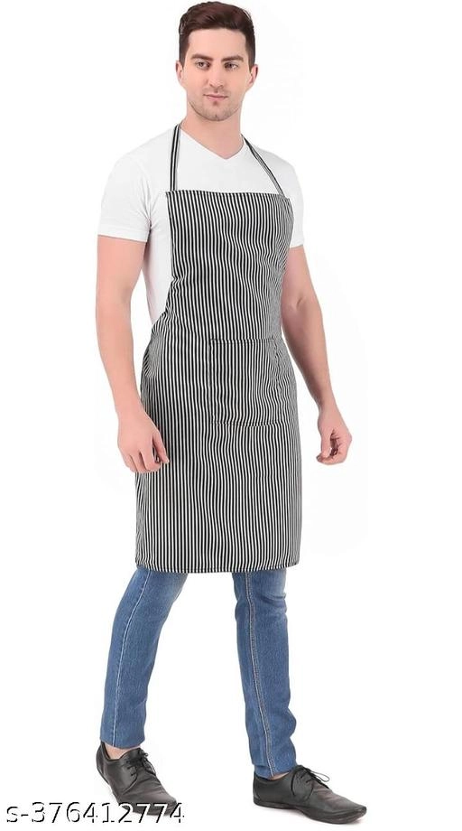 Cotton Apron for Men & Women (Black)