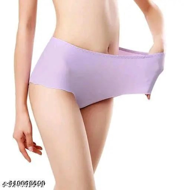 Silk Briefs for Women (Multicolor, S) (Pack of 5)